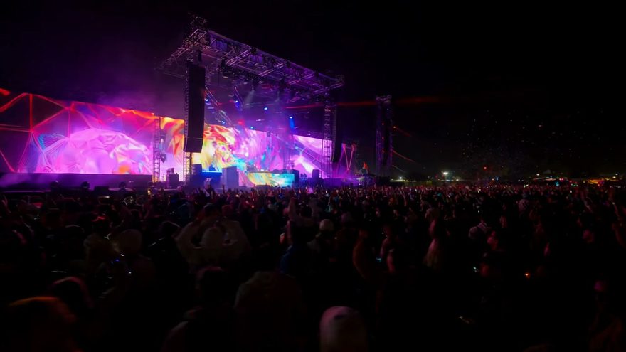 Still from the “Signal Acquired” music video — S1GNAL’s festival mainstage