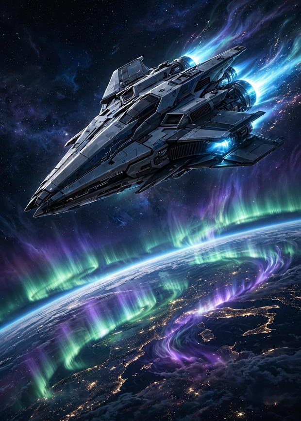 Nova Sterling — Series 1 card #8 art, Orbital Night