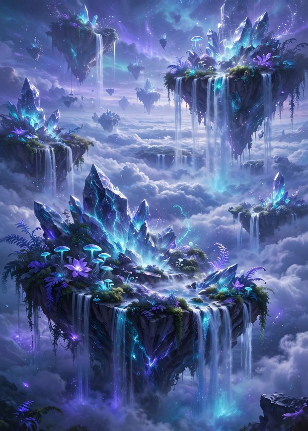 Crysta Vale — Series 1 card #11 art, Crystal Gardens